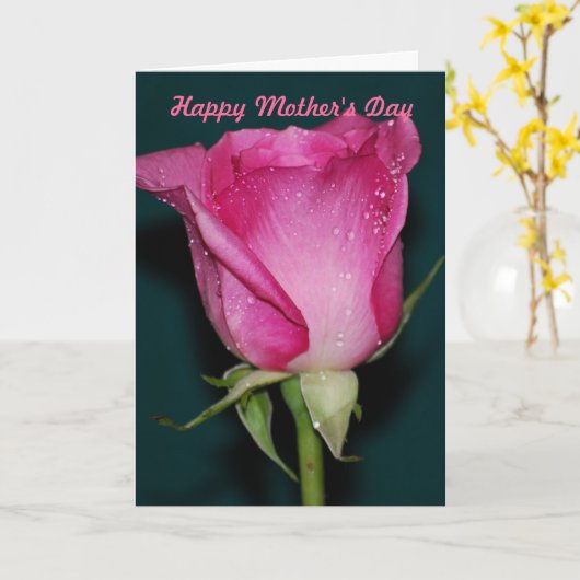 Happy Moederdag Kaart (Gele Bloem)