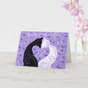 Happy Moederdag Kaart Beauful Love Cats