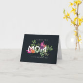 Happy Moederdag Kaart "I Love You Mam" (Gele Bloem)