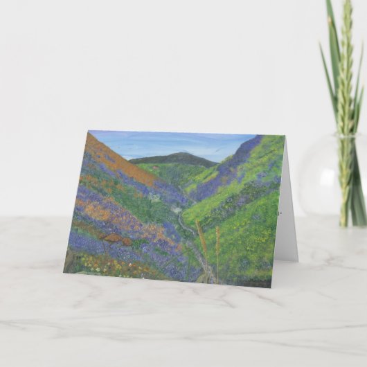 Happy Moederdag Kaart - Lente op de berg (Voorkant)