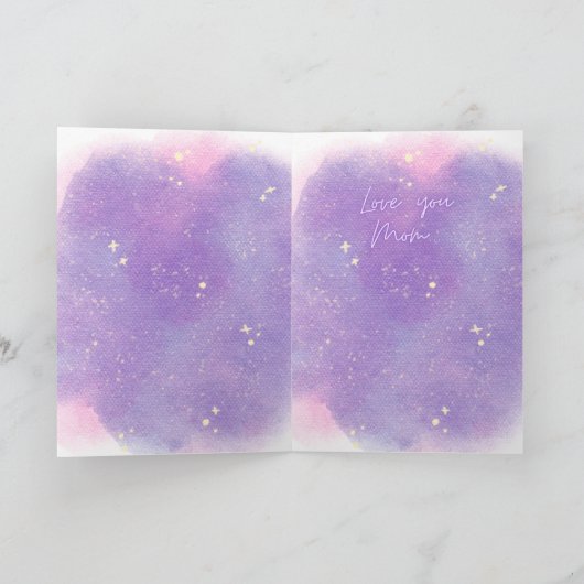 Happy Moederdag Kaart, magische bloem, Briefkaart (Binnen)