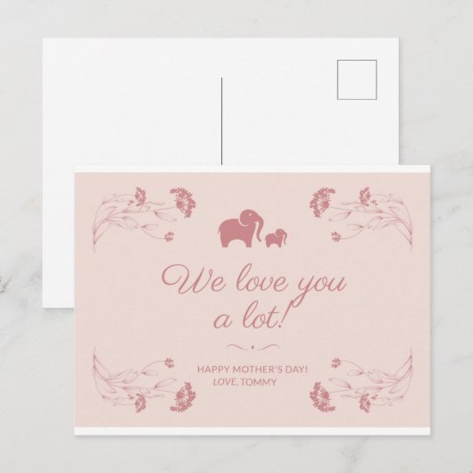 HAPPY MOEDERDAG KAART MAGNET (Voorkant / Achterkant)