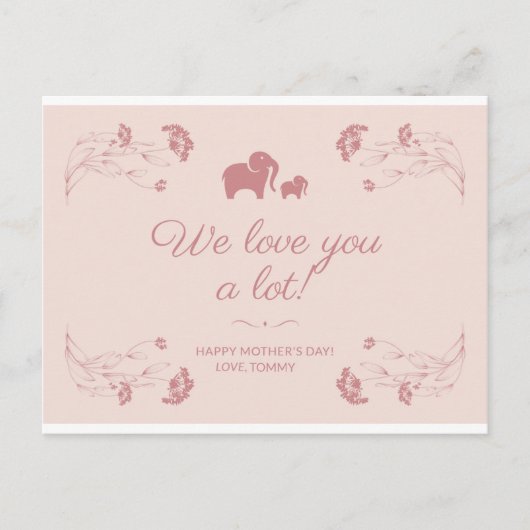 HAPPY MOEDERDAG KAART MAGNET (Voorkant)