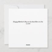 Happy Moederdag Kaart - Mama Goose (Achterkant)