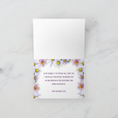 Happy Moederdag Kaart met kikker en bloemen (Binnen)