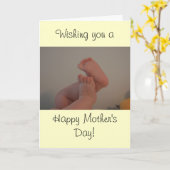 Happy Moederdag Kaart met Memories Gezegde (Gele Bloem)