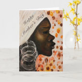 Happy Moederdag Kaart Painting Moeder (Gele Bloem)