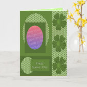 Happy Moederdag Kaart Sjabloon (Gele Bloem)