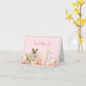 Happy Moederdag Kaart uit de kat (Gele Bloem)