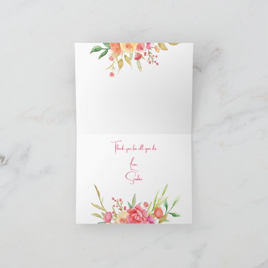 Happy Moederdag Kaart uit de kat (Binnen)