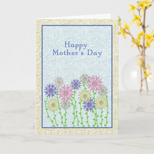 Happy Moederdag Kaart voor Estranged Mam (Gele Bloem)