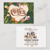 Happy Moederdag kaarten met inspirerend quotes Notitiekaartje (Voorkant / Achterkant)