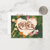 Happy Moederdag kaarten met inspirerend quotes Notitiekaartje (Voorkant / Achterkant in situ)