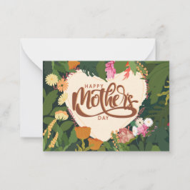 Happy Moederdag kaarten met inspirerend quotes Notitiekaartje