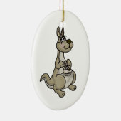 Happy Moederdag Kangaroo & Baby Ornament (Rechts)