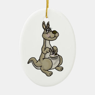 Happy Moederdag Kangaroo & Baby Ornament