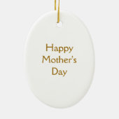 Happy Moederdag Kangaroo & Baby Ornament (Achterkant)