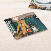 Happy Moederdag Kartonnen Onderzetters (Schuin)