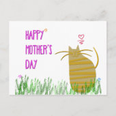 Happy Moederdag | Kat Briefkaart (Voorkant)