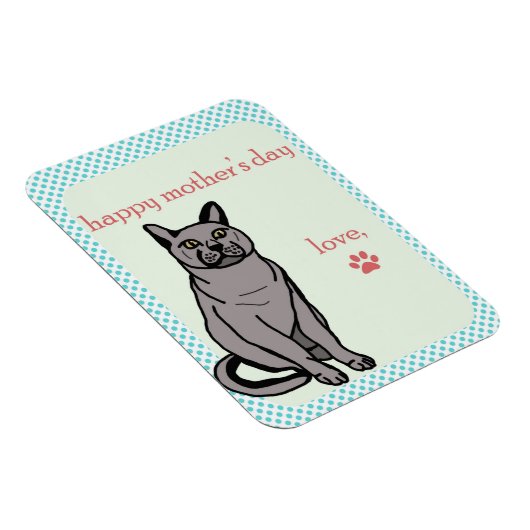 Happy Moederdag | Kat Magneet (Rechterzijde)