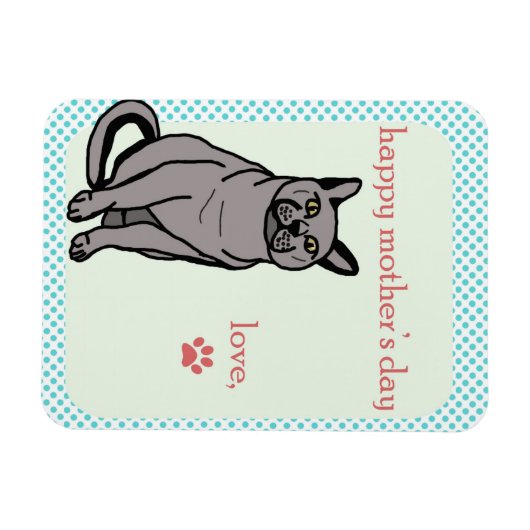 Happy Moederdag | Kat Magneet (Horizontaal)