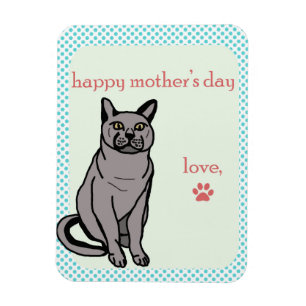 Happy Moederdag   Kat Magneet