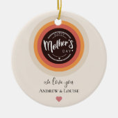 Happy moederdag keramisch ornament (Voorkant)