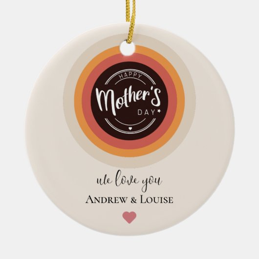 Happy moederdag keramisch ornament (Voorkant)
