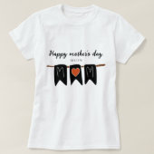 Happy moederdag l Modern Heart l Ma T-shirt (Design voorkant)