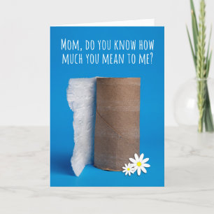 Happy Moederdag Laatste stuk toiletpapier Feestdagen Kaart