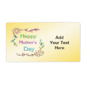 Happy Moederdag Label (Voorkant)