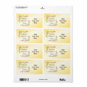 Happy Moederdag Label (Full Sheet)