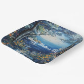 Happy Moederdag Lake Scene Papieren Bordje (Gebogen)