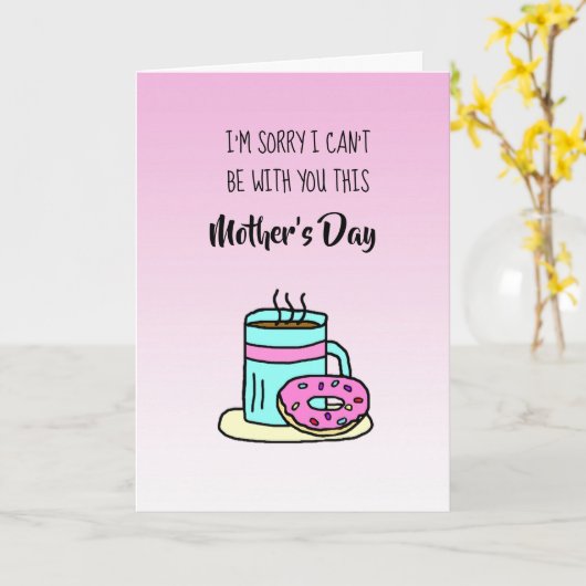 Happy Moederdag lange afstand Kaart (Gele Bloem)