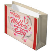 Happy Moederdag Large Cadeautasje (Voorkant Gekanteld)