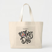 Happy Moederdag Large Canvas tas (Voorkant)