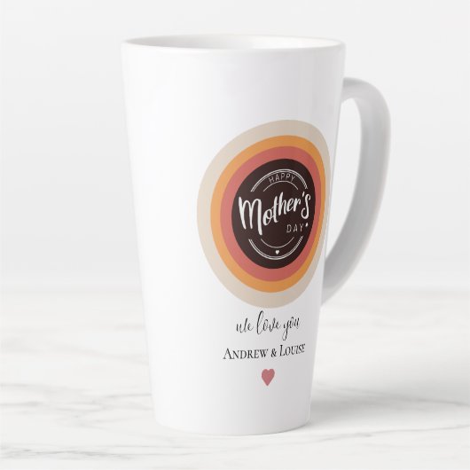 Happy moederdag latte mok (Rechterhoek)