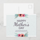 HAPPY MOEDERDAG LETTERING BRIEFKAART (Voorkant / Achterkant)