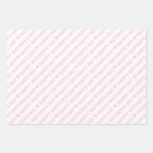 Happy Moederdag Light Roze en White Inpakpapier Vel (Voorkant 2)