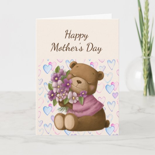 Happy Moederdag Love Appreciate Beer Flowers Kaart (Voorkant)