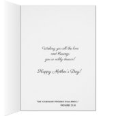 Happy Moederdag | Maagd Mary Pink Rose zonder bloz (Binnen (Rechts))