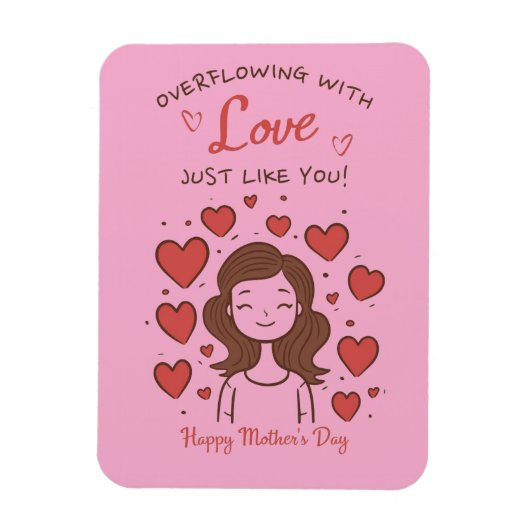 Happy Moederdag Magneet (Verticaal)