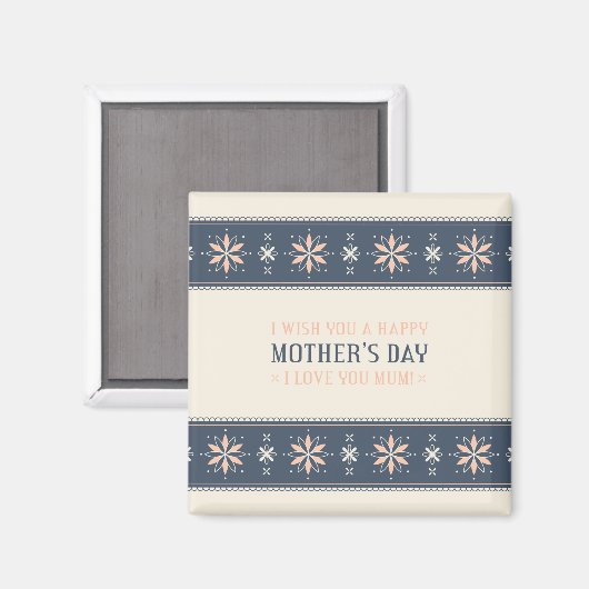  Happy Moederdag | Magneet (Voorkant / Achterkant)