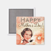 Happy Moederdag Magneet (Voorkant / Achterkant)