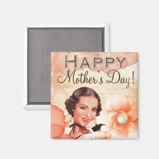 Happy Moederdag Magneet (Voorkant / Achterkant)