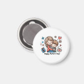 Happy Moederdag Magneet (Voorkant / Achterkant)