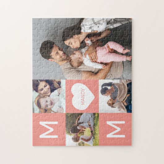 Happy Moederdag mam, Family Photo Collage Legpuzzel (Verticaal)