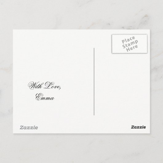 Happy Moederdag mam Ik hou van je Floral roze Briefkaart (Achterkant)