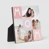 Happy Moederdag Mam Modern multi-fotoraster Fotoplaat (Voorkant)
