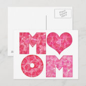 Happy Moederdag mama Alphabet Briefkaart (Voorkant / Achterkant)